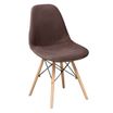 Чехол Е01 на стул Eames, велюр уплотненный коричневый - фото