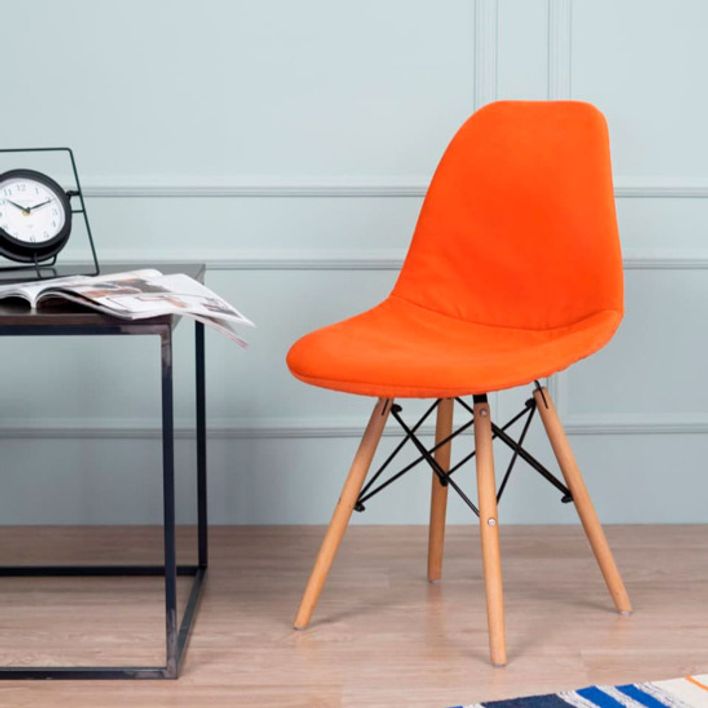 Чехол Е06 на стул Eames, бежевый - фото 7