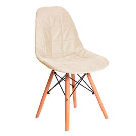 Чехол Е04 на стул Eames, бежевый - фото