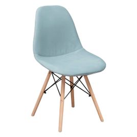 Чехол Е01 на стул Eames, уплотненный, велюр серый - фото